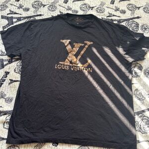 Two Large T-shirts Size 2XL Cotton Set 2 Black With Print